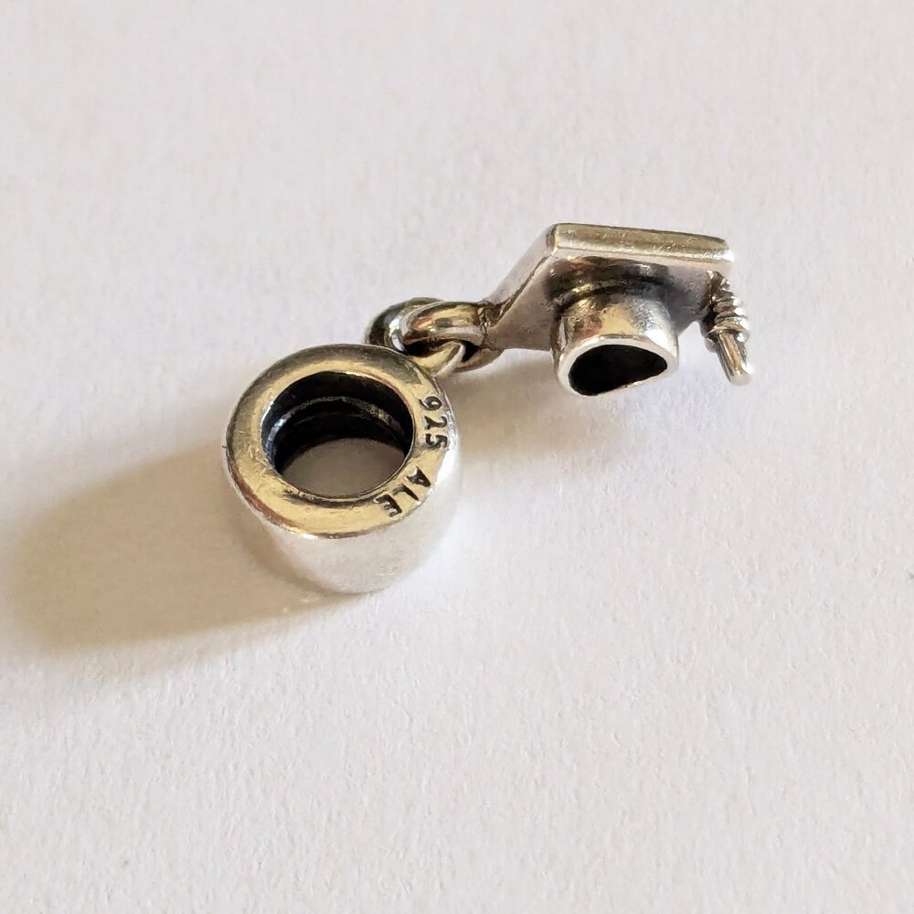 Authentic Retired Pandora Graduation Cap Charm - Picture 3 of 3